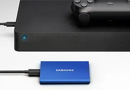 Накопичувач зовнішній SSD 1TB Samsung T7 Indigo Blue (MU-PC1T0H/WW) синій - мініатюра 8
