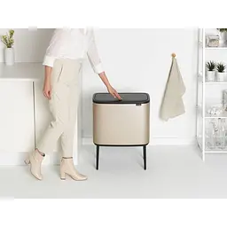 Бак для сміття Brabantia Touch Bin Bo 34 л бежевий (304620) - мініатюра 6