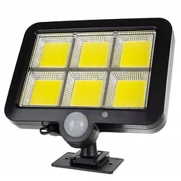 Вуличний ліхтар настіний із пультом Solar Light BK-128-6 COB на сонячних батареях з датчиком руху - мініатюра 4
