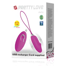 Віброяйце Pretty Love Julia Vibrating Egg Purple - мініатюра 9