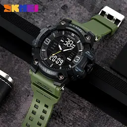 Годинник чоловічий наручний спортивний Skmei 2222 (Зелений) - мініатюра 5