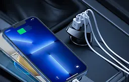 Зарядка авто REMAX Alien III Series 3.1A 3USB Car Charger RCC322 чорний - мініатюра 4