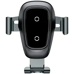 Автотримач із бездротовою зарядкою Baseus Metal Wireless Charger Gravity Car Mount Tarnish (WXYL-B0A) [64547]