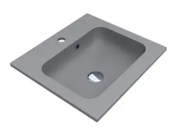 Умивальник Miraggio Della 500 mirastone gray 0000985, Сірий - мініатюра 2