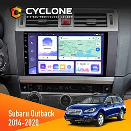 Штатна магнітола Subaru Outback 2014-2020 Cyclone C9-011 4x64, DSP Cyclone (НФ-00007139)