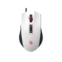 Миша Bloody ES7, Panda White, USB, оптична (сенсор PixArt), 100-6000 cpi, 15G, 45 IPS, RGB підсвічування, 8 програмованих кнопок, 1.8 м