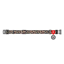 Нашийник для собак Waudog Nylon Леопард з QR паспортом S 25-35x1.5 см - мініатюра 2