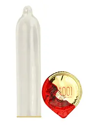 Ультратонкі презервативи з пролонгуючим ефектом Olo Red Gold, 1 шт в упаковці Olo Olo Red Gold пролонгуючі 101843 - мініатюра 3