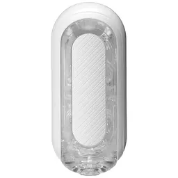 Мастурбатор Tenga Flip Zero Gravity White, змінна інтенсивність стимуляції, розкладний