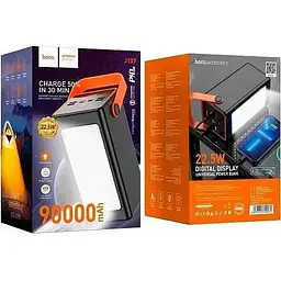 Портативна батарея Hoco J107 Super 22.5W 90000 mAh Black - мініатюра 4