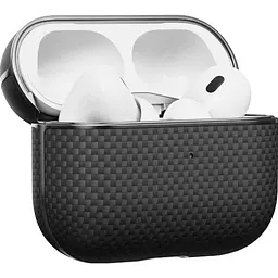 Чохол Pitaka Aramid Fiber Magnetic Case для Apple AirPods Pro 2 Black/Gray (APM2401) [170966] - мініатюра 2