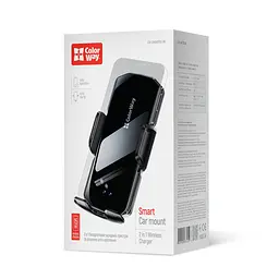 Бездротовий Colorway зарядний пристрій + авто-тримач СolorWay FlameGrip 15W 2-в-1 (CW-CHAW070Q-BK) - мініатюра 4