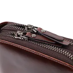 Стильний чоловічий клатч із натуральної шкіри Vintage 23064 коричневий - мініатюра 5