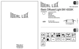 Точковий світильник Ideal Lux BASIC WIDE 9W 3000K (193519) - мініатюра 3