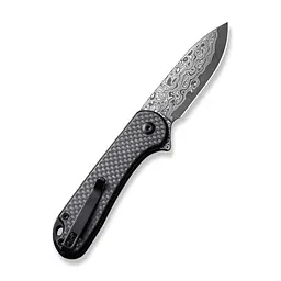 Ніж складаний кишеньковий Civivi Elementum II, (7.5 см) Damascus/карбоновий Fiber & G10 - мініатюра 2