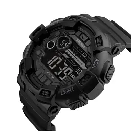 Наручний годинник Skmei 1243 Black, 1243BK (15919) - мініатюра 3