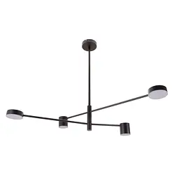 Світильник стельовий Brille підвісний BR-01 631S/4 LED 28W WW+NW+CW BK