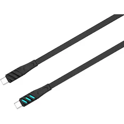 Кабель Havit HV-CB6254 PD60W 3A з LED індикатором USB-C to USB-C 1 м чорний (HV-CB6254 black) - мініатюра 4