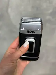 Бездротова електробритва шейвер DSP 60102 бритва для вологого та сухого гоління акумуляторна бритва 5 Вт Чорний - мініатюра 3