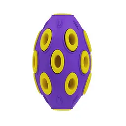 Іграшка для собак BronzeDog Jumble Airball 12 см фіолетово-жовтий - мініатюра 4