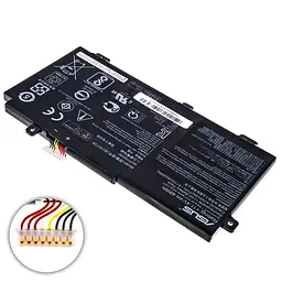 Акумулятор для ноутбука Asus B31N1726 (Версія 1, FX504GD, FX504GE, FX504GM, FX80GM, FX80GD) 11.4V 4210 mAh Black - мініатюра 2