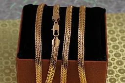 Ланцюг Xuping Jewelry коса 50 см 6 мм золотистий