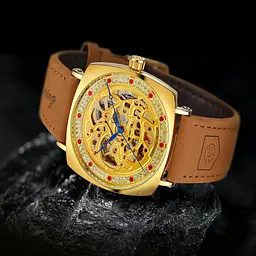 Чоловічий наручний годинник 8274 Gold Forsining acs0031400 - мініатюра 2