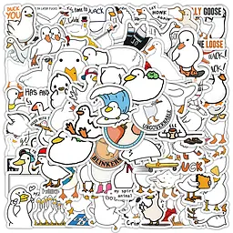 Стікерпак Качка Набір наклейок GeekLand Duck 100 штук - мініатюра 3