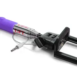 Монопод для селфі Smart селфі стик зі шнуром SS1 Purple - мініатюра 3