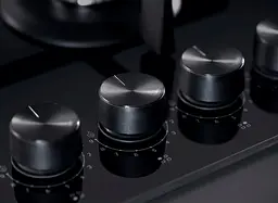 Whirlpool Варильна поверхня газова на склі, 60см, чугун, конфорка з підвійним рядом полум'я, чорний - мініатюра 4