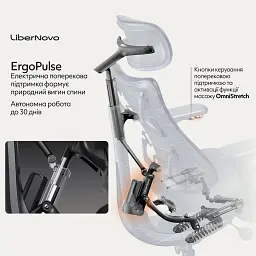 Крісло офісне LiberNovo Omni Midnight Black 48 см (CP-GW-0000015-00-01) - мініатюра 10