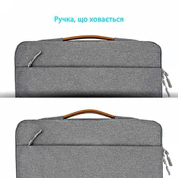 Чохол для ноутбука Grand-X 15'' SLX Grey (SLX-15G) - мініатюра 5