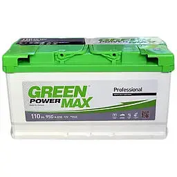 Автомобільний акумулятор GREEN POWER MAX 6СТ-110Ah АзЕ 950A (EN)