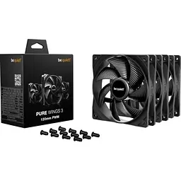 Вентилятор 120 мм, Pure Wings 3, Black, 3шт be quiet! teh0028717 - мініатюра 4