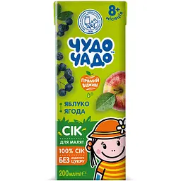 Сік Чудо-чадо Яблуко-ягода 200 мл