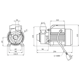 Насос поверхневий вихровий Agua QB 60 (CV035082) - мініатюра 5
