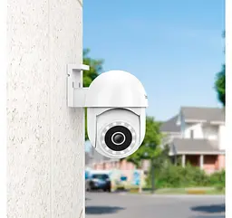 Зовнішня камера відеоспостереження Hoco D2 PTZ HD camera 3мп IP65 FHD (Біла) - мініатюра 8