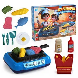 Ігровий набір WToys "Кулінарні експерименти" 13 аксесуарів, продукти змінюють колір, підсвічування, звукові ефекти 41446