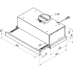 Витяжка телескопічна Pyramida TL 60 (1100) IX T [142788] - мініатюра 8