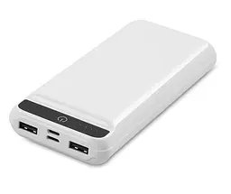 Зовнішній акумулятор Power Bank S-LİNK IP-G21 2хUSB Ліхтарик 20000mAh White (3_02403) - мініатюра 2