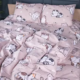 Комплект постельного белья MirSon Бязь 17-0665 Cream Kittens 2 x 160 x 220 см кремовый (2200010065473)