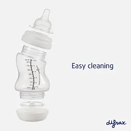 Антиколікова пляшечка Difrax S-bottle Wide Blossom із силіконовою соскою 310 мл (707 Blossom) - мініатюра 2