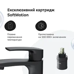 Змішувач для умивальника AM.PM Pride black matt F7C02122 - мініатюра 5
