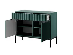 Комод Perfect Home Нова / Nova 2-дверний з 2 шухлядами і чорними ніжками KSZ104 Лабрадор (PFH-091500) - мініатюра 2