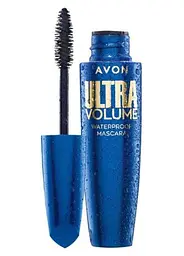Водостійка туш для вій Avon «УльтраОб'єм», Чорно-коричнева