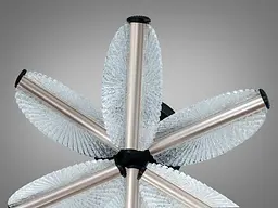 Сучасна LED люстра Diasha 2407/6S CG з акриловими пелюстками та пультом - мініатюра 4