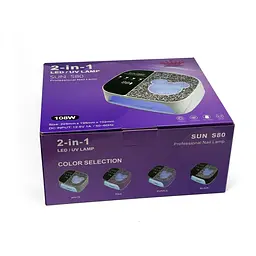 Лампа для манікюру і педикюру акумуляторна Master Professional SUN S80 UV/LED дисплей 108 Вт Білий - мініатюра 7