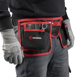 Поясна слюсарно-будівельна сумка INTERTOOL SP-1015, 11 кишень, поліестер Oxford 600D, фастекс ABS - мініатюра 2