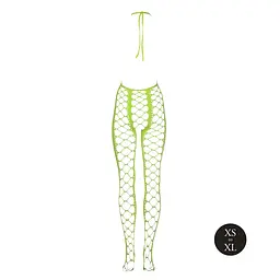 Бодістокінг Ouch! Bodystocking With Halterneck Green, XS/XL - мініатюра 8