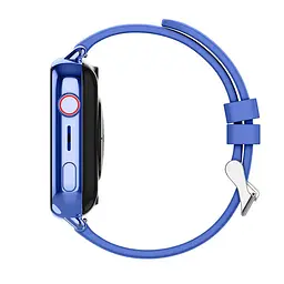 Розумні дитячі смарт годинник-телефон Wonlex KT34 камерою WI-FI GPS SIM-карта силіконовий ремінець Blue (17779) - мініатюра 4